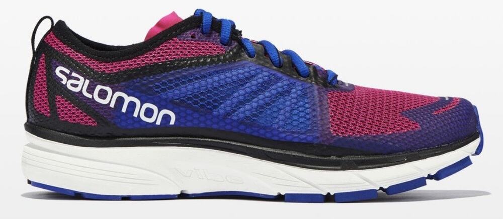 Salomon Sonic RA Sensi-Fit Vibe  Running Training Shoe Pink Blue Womens 7,  7.5